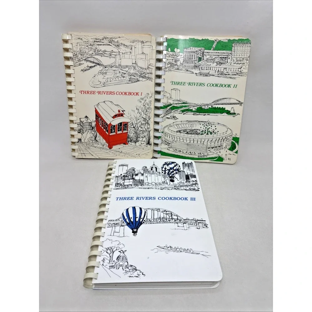 Three Rivers Cookbook Set Volume 1-3 The Good Taste Pittsburgh Pennsylvania PB